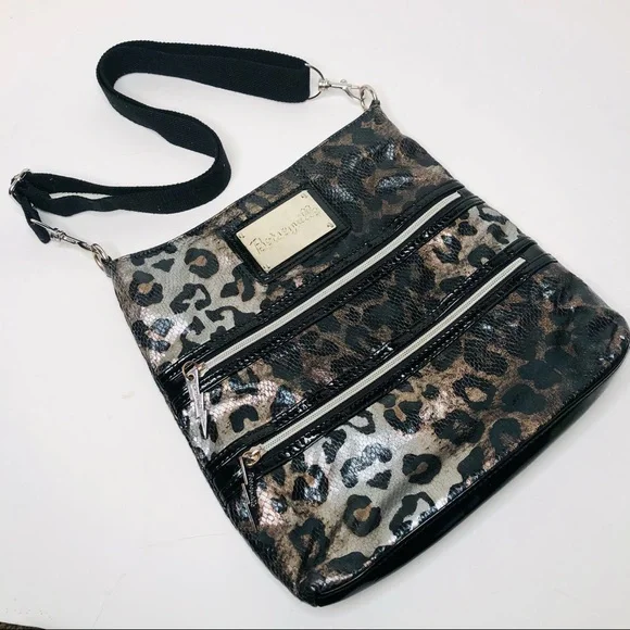 Betsyville Shiny Leopard Print / Snakeskin Purse - Picture 1 of 8